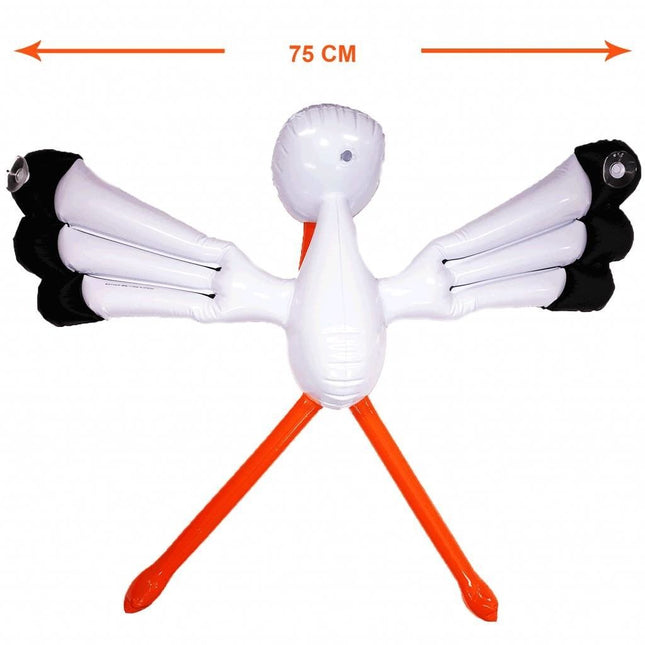 Raam Ooievaar Opblaasbaar 70cm - Partywinkel - 8714572202756
