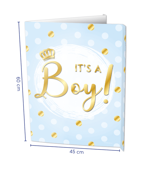 Raambord It's a boy! 60cm van Paper Dreams koop je bij Partywinkel