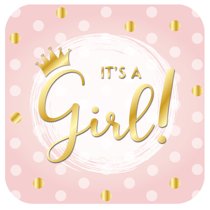 Raambord It'S A Girl 56cm van Paper Dreams koop je bij Partywinkel