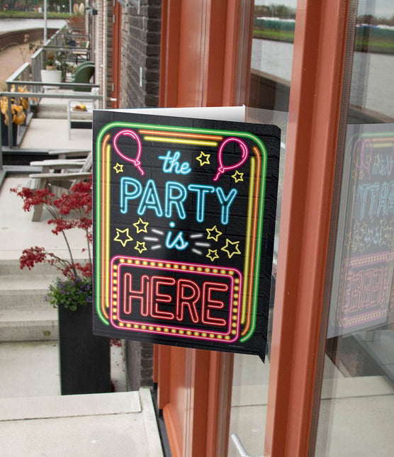Raambord The party is here 60cm van Paper Dreams koop je bij Partywinkel