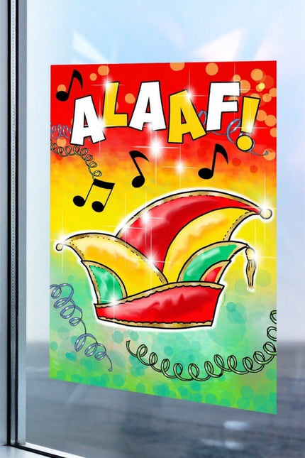 Raamsticker Alaaf 25cm van PartyXplosion koop je bij Partywinkel