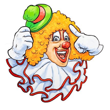 Raamsticker Clowngroene Hoed 40cm van PartyXplosion koop je bij Partywinkel