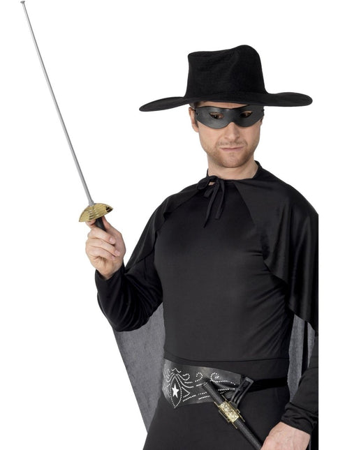 Rapier Sword and Eye Mask, Green & Black Wholesale van Smiffys koop je bij Partywinkel