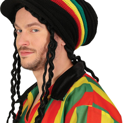 Rasta Muts Met Vizier - Partywinkel - 8434077138182