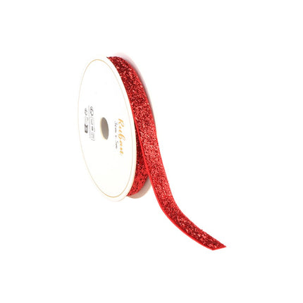 ROTES GLITZERBAND 10 MM X 3 M