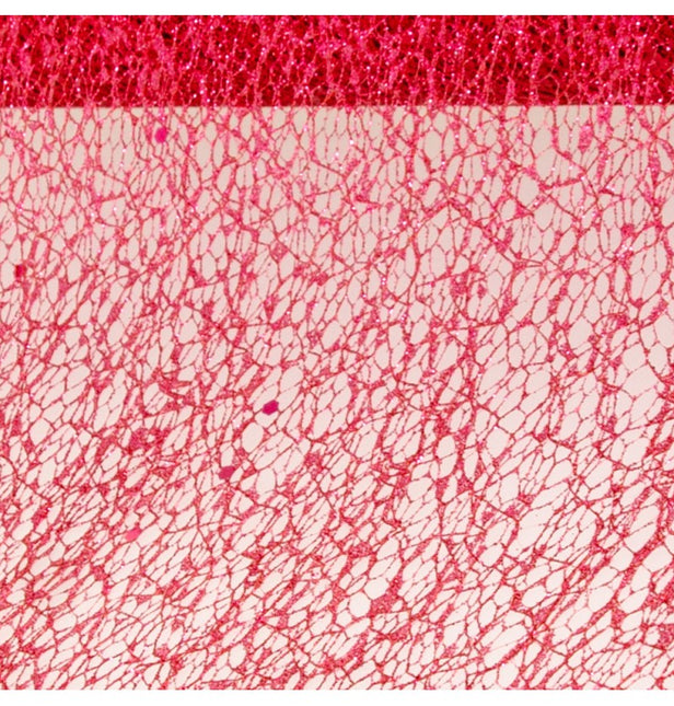 ROTES GLITZERTISCHBAND 10CM X 5M