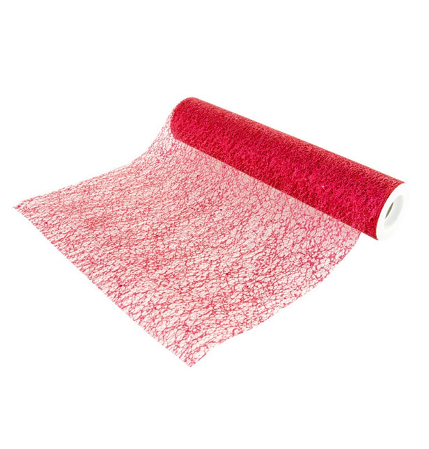 Roter Tischläufer Glitter 5m