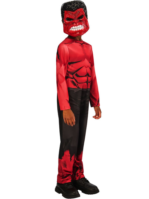 Roter Hulk Kostüm Junge