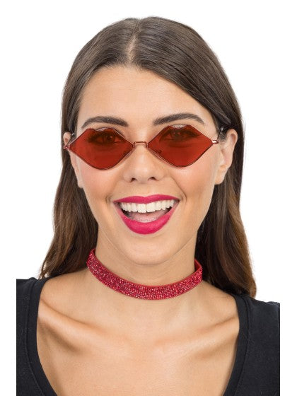 Rote Lippenbrille 14,5 cm