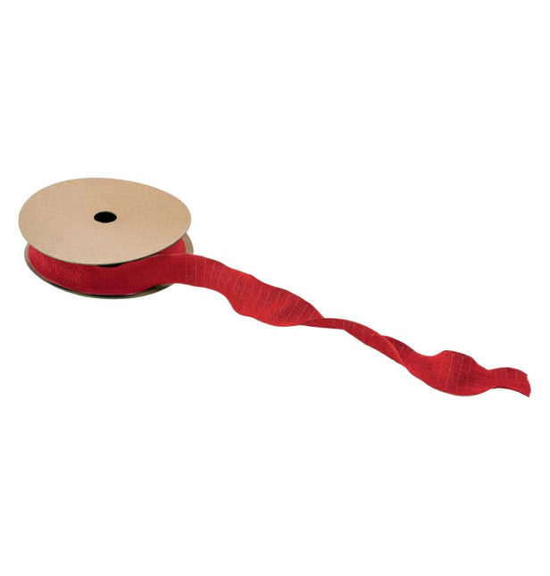 ROTES FALTIGES BAND 2,5 CM X 10 M