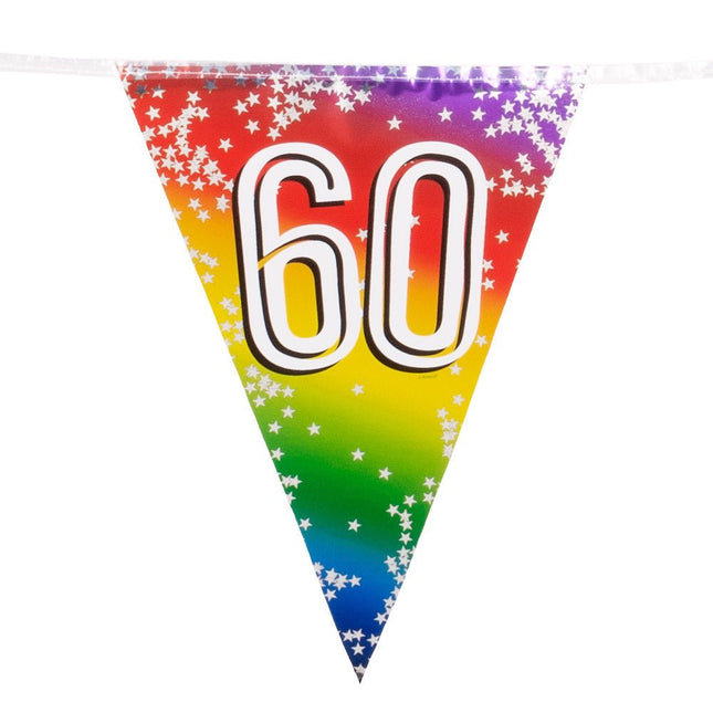 Regenboog Slinger 60 Jaar 6m van Boland koop je bij Partywinkel