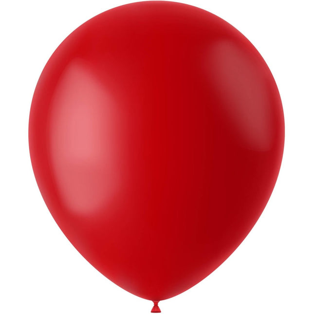 Rode Ballonnen Ruby Red 33cm 50st van Folat koop je bij Partywinkel