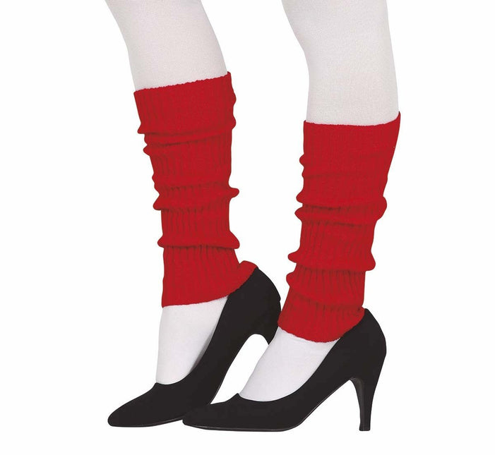 Rode Beenwarmers Neon van Fiestas Guirca koop je bij Partywinkel