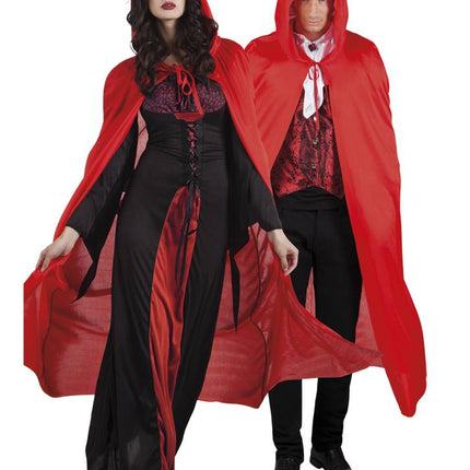 Rode Cape Vampier 1,8m van Boland koop je bij Partywinkel