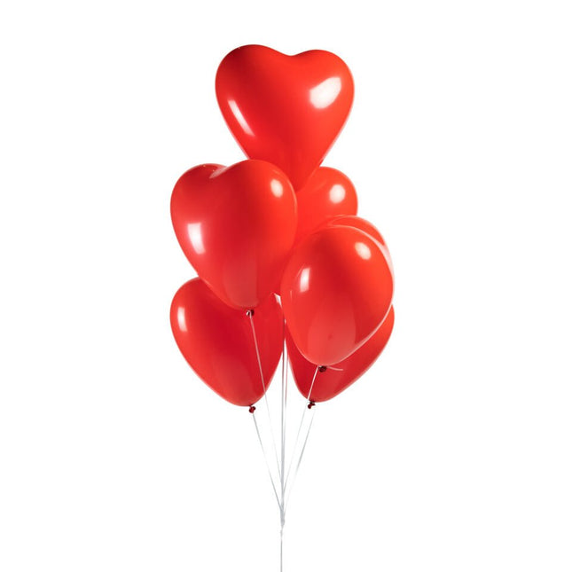Rode Hartjes Ballonnen 30cm 6st van WeFiesta koop je bij Partywinkel