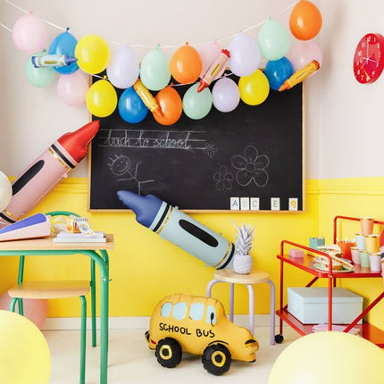 Rode Helium Ballon Potlood Leeg 1,04m - Partywinkel - 5904555052277