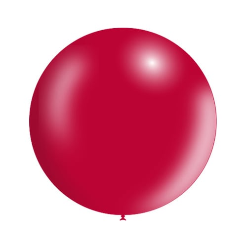 Rode Reuze Ballon Metallic 60cm - Partywinkel - 8436540893048