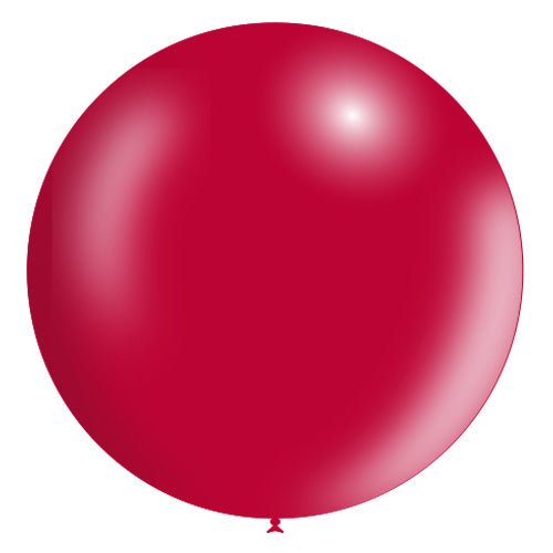 Rode Reuze Ballon XL Metallic 91cm - Partywinkel - 8436440881541