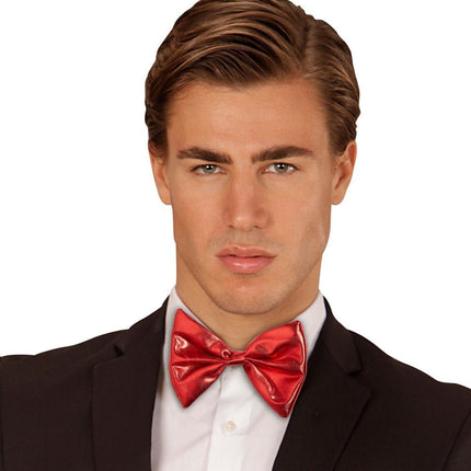 Rode Strik metallic van Widmann koop je bij Partywinkel