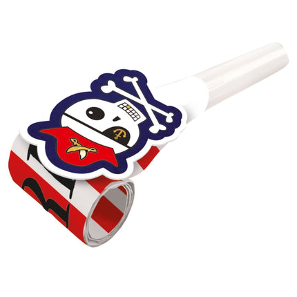 Roltongen Piraten 30cm 8st van Riethmueller koop je bij Partywinkel