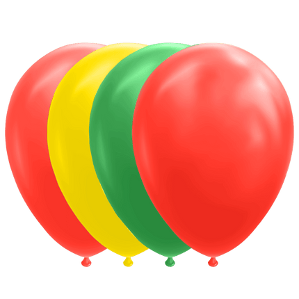 Rood Geel Groene Ballonnen 30cm 10st van WeFiesta koop je bij Partywinkel