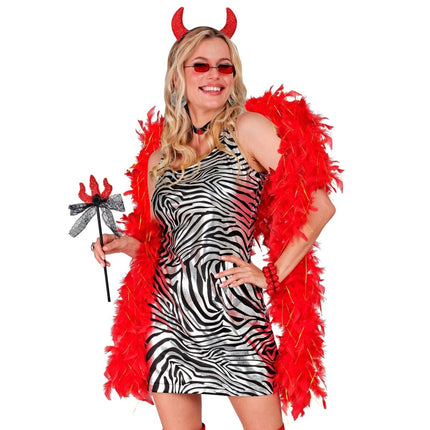 Rood Gouden Boa 1,8m van Widmann koop je bij Partywinkel