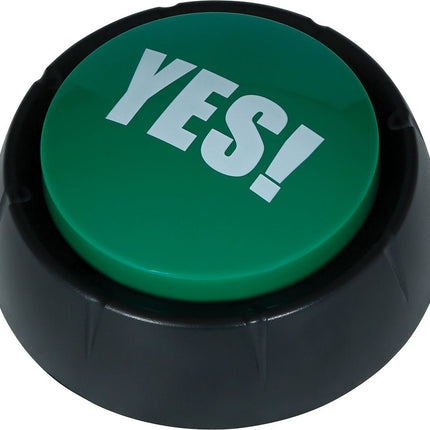 Rood Groene Button Yes! No! 9cm 2st - Partywinkel - 8434077272381
