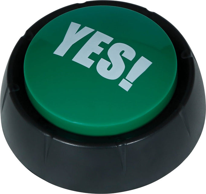 Rood Groene Button Yes! No! 9cm 2st - Partywinkel - 8434077272381