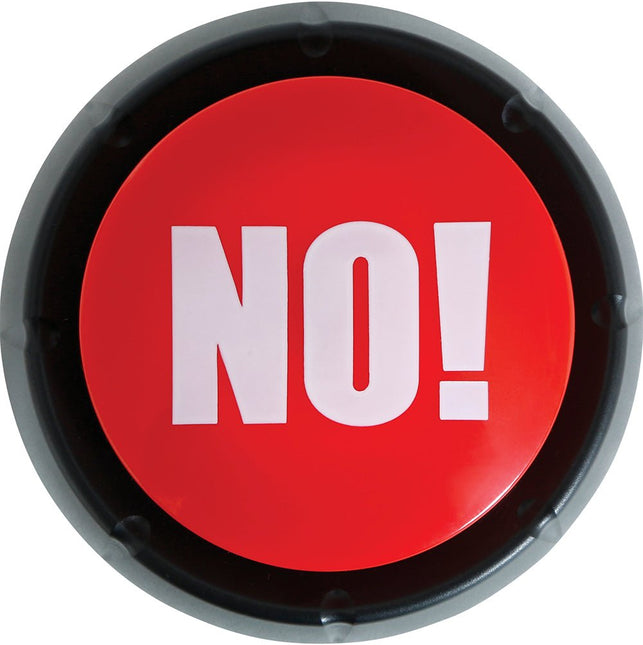 Rood Groene Button Yes! No! 9cm 2st - Partywinkel - 8434077272381