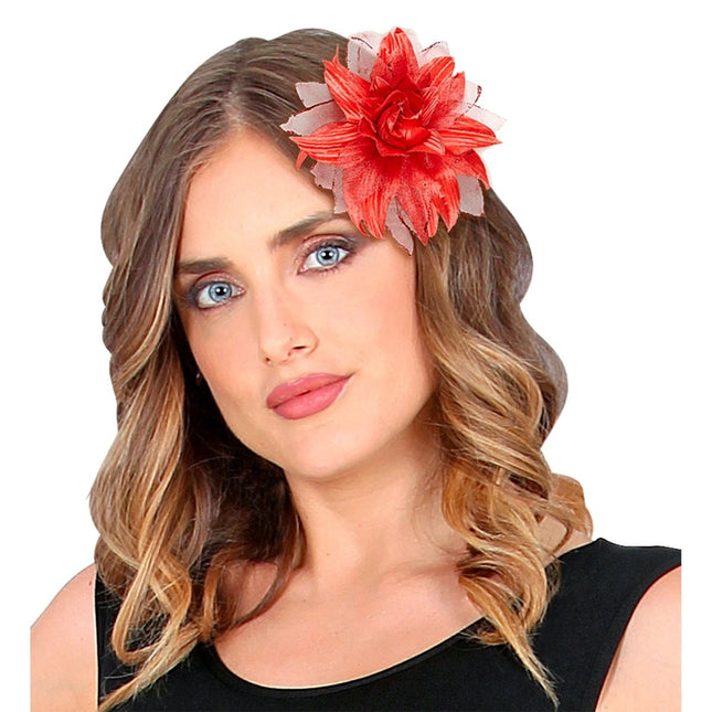 Rood Haarbloem van Widmann koop je bij Partywinkel