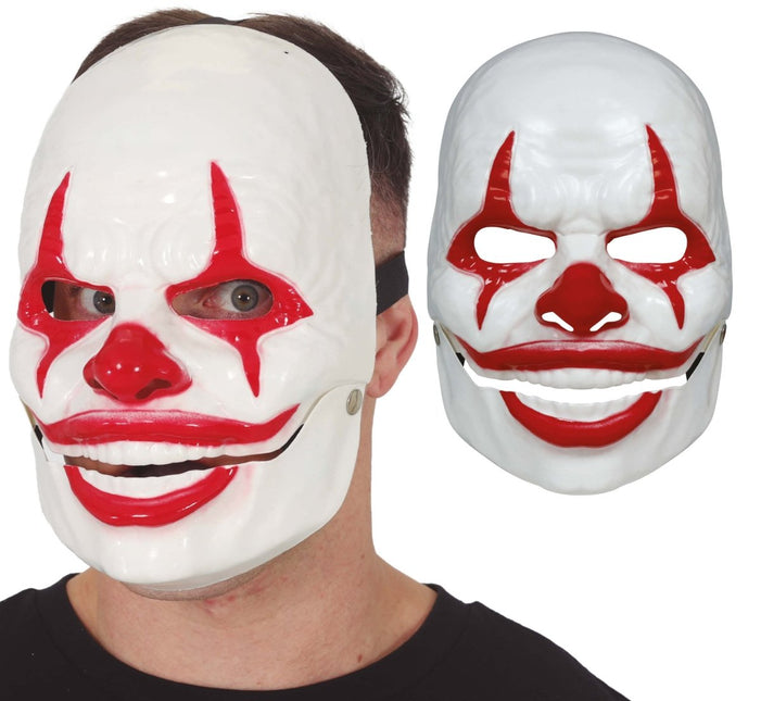 Rood Masker Lachende Clown van Fiestas Guirca koop je bij Partywinkel