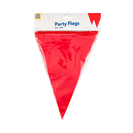 Rood Slinger Plastic 10m - Partywinkel - 8716764235658