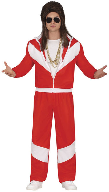 Rood Witte Trainingspak Fout Heren van Fiestas Guirca koop je bij Partywinkel