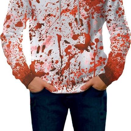 Rood Witte Trui Met Masker van Fiestas Guirca koop je bij Partywinkel