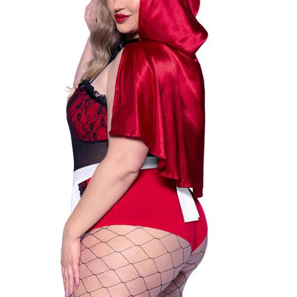 Roodkapje Kostuum Dames Bodysuit Naughty Leg Avenue - Partywinkel - 714718562643