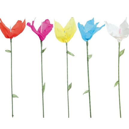 Roos met Kaars 50cm van Fiestas Guirca koop je bij Partywinkel