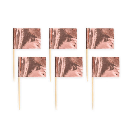 Rose Gouden Cocktailprikkers 50st van WeFiesta koop je bij Partywinkel