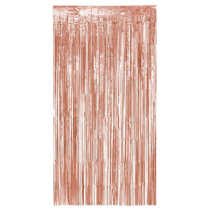 Rose Gouden Deurgordijn Metallic 2m van Boland koop je bij Partywinkel