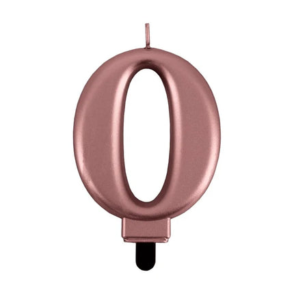 0-Jahres-Kerze in Roségold