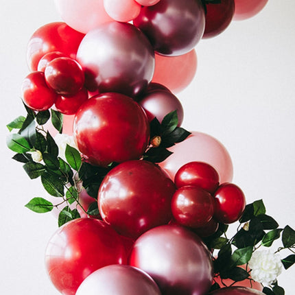 Roze Ballonnen Chroom 33cm 10st van Folat koop je bij Partywinkel