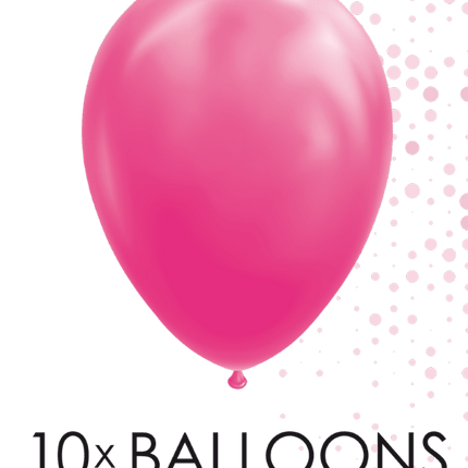 Roze Ballonnen Latex 30cm 10st van WeFiesta koop je bij Partywinkel