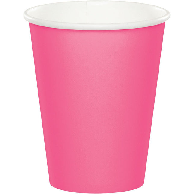 Roze Bekers 256ml 8st van Creative Converting koop je bij Partywinkel