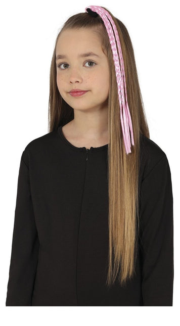 Roze Hair Extension 35cm 3st - Partywinkel - 8434077481400