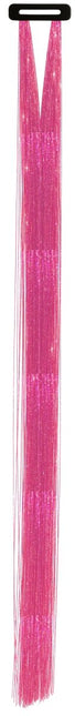 Roze Hair Extension Glitters 50cm 3st van Fiestas Guirca koop je bij Partywinkel