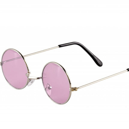 Roze Hippie Bril John van Wilbers & Wilbers koop je bij Partywinkel