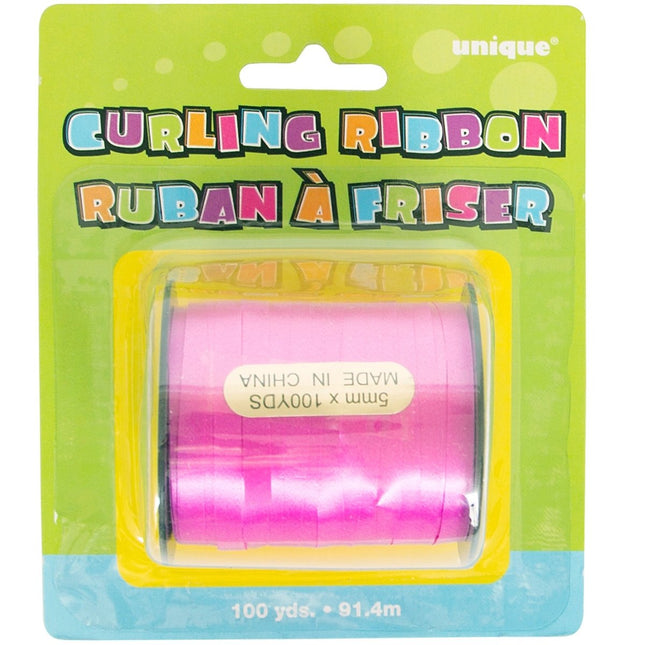 Roze Lint 91,4m van Unique koop je bij Partywinkel