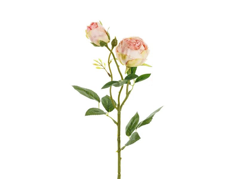 Roze Nep Bloem Roos 55cm van Partydeco koop je bij Partywinkel