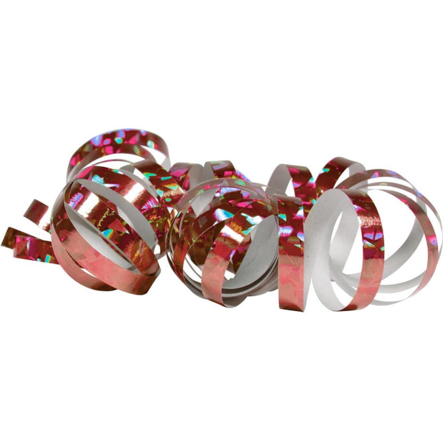 Roze Serpentines Holografisch 4m 18 ringen 2st van Folat koop je bij Partywinkel