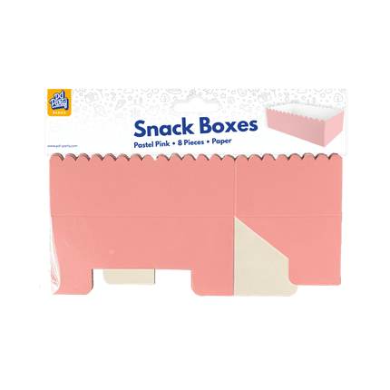 Roze Snackbakje 12,5cm 8st van Paper Dreams koop je bij Partywinkel