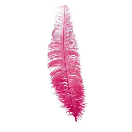 Roze Struisvogelveren 40cm 12st van Fiestas Guirca koop je bij Partywinkel